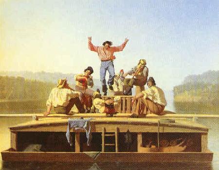 George Caleb Bingham The Jolly Flatboatmen